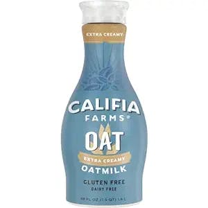 Califia Farms - Extra Creamy Oat Milk, 48 Oz, Dairy Free, Plant Based, Vegan, Gluten Free, Non GMO, High Calcium, Smoothie, Oatmilk