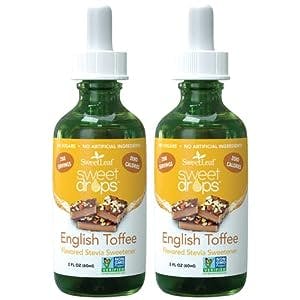 Get your sweet tooth ready because SweetLeaf Stevia Sweet Drops English Tof