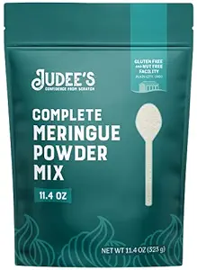 Judee’s Complete Meringue Powder Mix 11.4 oz - Great for Baking and Decorating - No Preservatives - Gluten-Free and Nut-Free - Make Meringue Cookies, Pies, Frosting, and Royal Icing