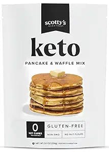 Keto Pancake & Waffle Zero Carb Mix - Keto and Gluten Free Pancake and Waffle Mix - 0g Net Carbs Per Serving - Easy to Make - No Nut Flours - Non-GMO - Makes 8 Pancakes (9.0 oz) – Single Pack