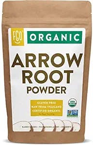 Organic Arrowroot Powder (Flour) | 16oz Resealable Kraft Bag (1lb) | 100% Raw From Thailand | by FGO