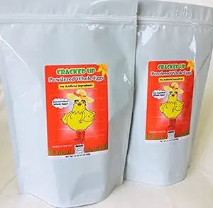 4 POUNDS (64 OZ) Whole Powdered Eggs, 2-Pack, WHY PAY MORE? Freshest Eggs, Made in the USA, Makes 140 Large Eggs, 1 INGREDIENT - EGGS! FARM FRESH, NON GMO, ALL NATURAL, RESEALABLE POUCH.