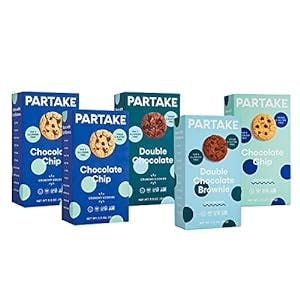 Partake Foods Vegan Cookies – 5 Box Chocolate Lover’s Variety Pack | Gluten-free, Non-GMO, Allergy-Friendly Ingredients | Nut Free, Soy Free, Dairy Free, Egg Free, Wheat Free & Fish Free | No Sesame or Sulfites