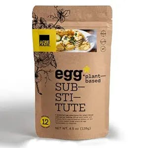 AcreMade Plant-Based Egg Substitute, 8-Pack, Vegan Egg Powder, Gluten Free, Non-GMO, Upcycle Certified, Shelf Stable, Soy-Free, Natural Egg Replacer, 5 Grams Pea Protein Per Serving, 12 Servings/Pack