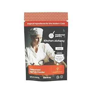 AAA Grade Egg Yolk Powder ❤ Gluten-Free ✡ OU Kosher Certified (Pasteurized, Made in USA, Produced from the Freshest of Eggs) - 50g/2oz