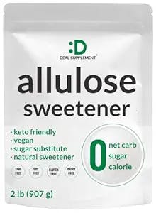 Allulose Sweetener 2 Pounds – Natural Sugar Subsitutes, No Aftertaste - Keto Friendly, Vegan, Zero Net Carb, Zero Calorie, Great for Cooking & Baking
