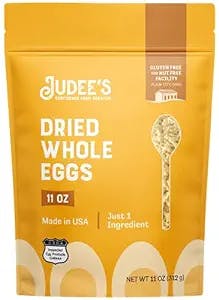 Judee’s Dried Whole Egg Powder - 11 oz - Baking Supplies - Delicious and 100% Gluten-Free - Great for Breakfast and Camping Meals - Quick and Easy for Outdoor Preparations