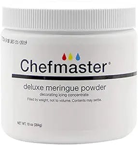 Chefmaster - Meringue Powder - Eggwhite Substitute - 10oz - Create Delicious Dessert Toppings, Stabilize Icing and Meringue - Made in the USA