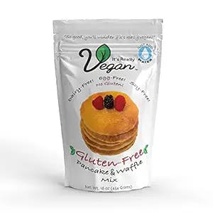It's Really Vegan Gluten Free Pancake & Waffle Mix | Dairy Free, Egg Free, and Soy Free Mix Pancake Waffle | Serving Size 1/3 Cup Mix (40g) (Gluten Free)
