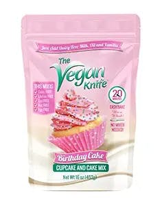 The Vegan Knife Gluten Free & Vegan Cupcake and Cake Mix Birthday Cake Flavor