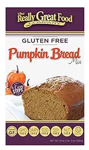 Really Great Food Company – Gluten Free Pumpkin Bread Mix – Large 19 ounce box - No Nuts, Soy, Dairy, Eggs - Vegan, Kosher, Non-GMO and Plant Based