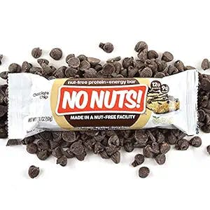 No Nuts! 100% Nut Free Dairy Free Vegan Protein Bars, Chocolate Chip, Organic, Kosher, Egg-Free, Non-Gmo & Dairy-Free Protein Bars