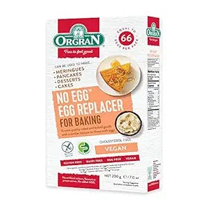 Orgran – Egg Replacer | Plant Based, Gluten-Free, Non-GMO | Natural Egg Replacer | 7.05 OZ | Vegan Egg Substitute For Baking…