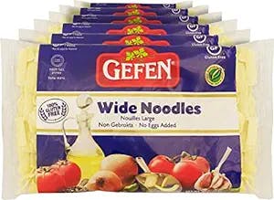 Gefen Gluten Free Wide Noodles 9oz (6 Pack) | No Eggs Added | Large Noodles