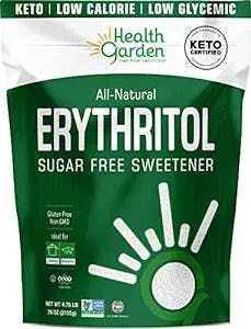Health Garden Erythritol Sweetener - Non GMO - Gluten Free - Sugar Substitute - Keto Friendly - Tastes Like Sugar (4.75 lbs)