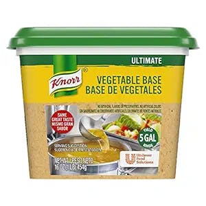 Knorr Professional Ultimate Vegetable Stock Base Vegan, Gluten Free, No Artificial Colors, Flavors or Preservatives, No added MSG, 1 lb, Pack of 6