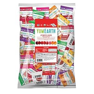 YumEarth Organic Pops Variety Pack, 300+ Fruit Flavored Favorites Lollipops, Allergy Friendly, Gluten Free, Non-GMO, Vegan, No Artificial Flavors or Dyes