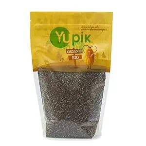 Yupik Organic Raw Black Chia Seeds, 2.2 lb, Non-GMO, Vegan, Gluten-Free