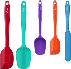 Whisk Your Way to Egg-Free Goodness with the HOTEC Silicone Spatula Set!