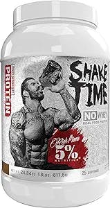 5% Nutrition Rich Piana Shake Time | No-Whey 26G Animal Based Protein Drink | Grass-Fed Beef, Chicken, Whole Egg | No Sugar, Dairy, or Soy (Chocolate)